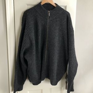 Vintage Wool Zip Ups | LL Bean | Men's XL | Gray
